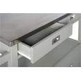 thumbnail image 2 of Linon Sydney Kitchen Cart, Gray, Stainless Steel Top, 4 Drawers, 2 of 18