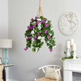 thumbnail image 5 of HomeStock 30In. Mixed Gothic Glamour Artificial Plant Hanging Basket, 5 of 6