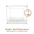 thumbnail image 5 of DHP Celeste Canopy Metal Bed, Queen, White with Gold Accents, 5 of 9