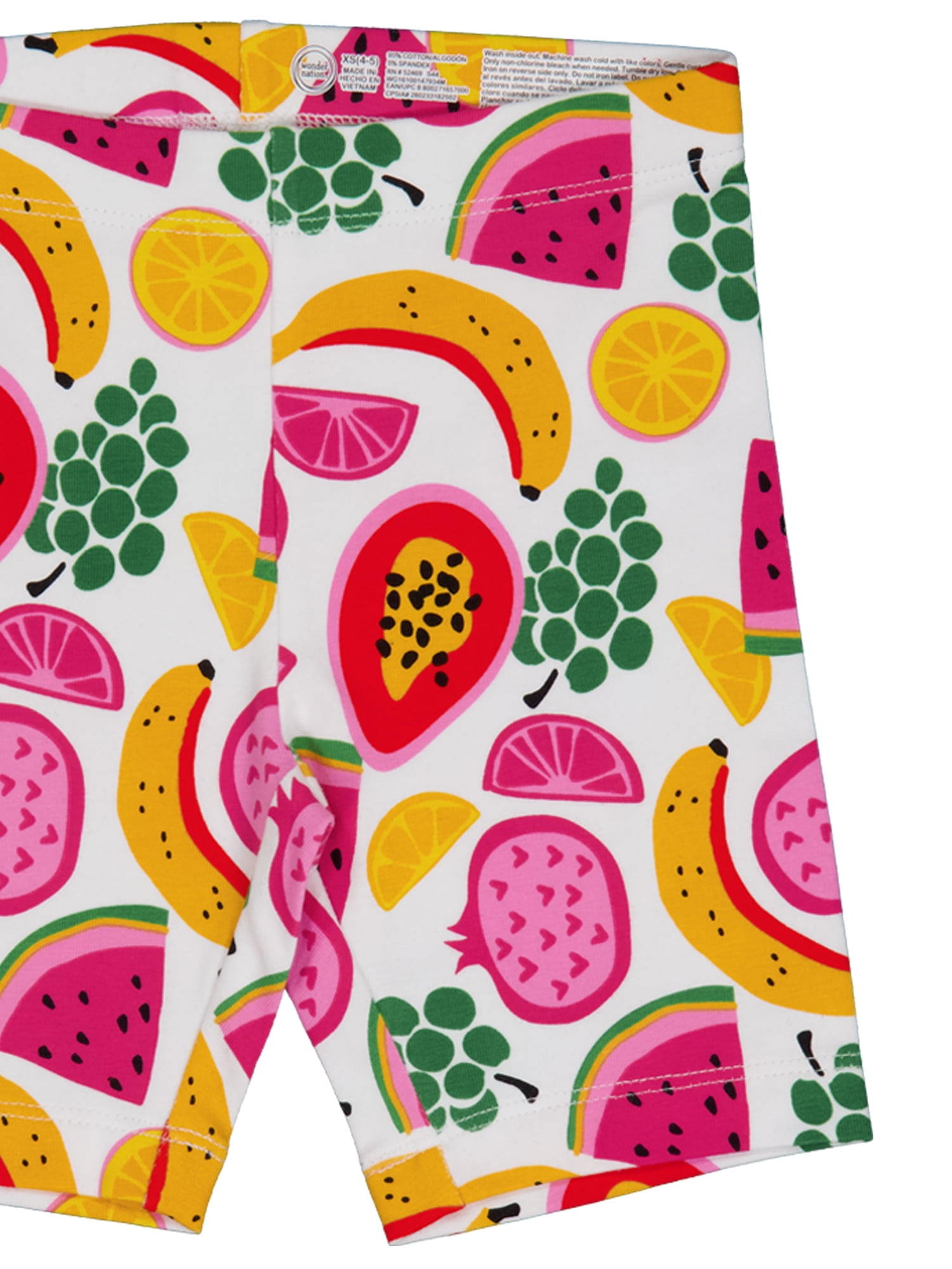 Wonder Nation Girls Bike Shorts, 2-Pack, Sizes 4-18 & Plus
