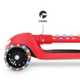 thumbnail image 4 of Jetson Jupiter Mini 3 Wheel Light-Up Kick Scooter with Adjustable Handlebar, Red, 4 of 8