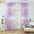 thumbnail image 3 of Sheer Voile Curtains, Window Curtains Sheer Tulle Voile Decor Floral Pattern（100x200cm）, 3 of 5