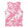 thumbnail image 4 of HAOTAGS Todder Boys Girls Tie Dye Print Tank Tops Casual Round Neck Sleeveless Summer Beach Tank Tops Pink 6 Years, 4 of 6