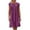 Violet, variante sur RKSTN Robes pour Femmes 2023 Mode d'Été Robe en Coton et Lin Longueur Genou Col Rond Ample Manches Courtes Plissée Robe Midi