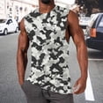 thumbnail image 4 of Men Camo Tank Top Camouflage Athletic Gym Workout Summer Lightweight Relaxed Fit Muscle Sleeveless Shirt M, 4 of 4