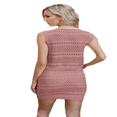 thumbnail image 5 of LYMAYTER Women's Summer Crochet Outfit Set V-Neck Top & Skirt 2-Piece Breathable Vacation S-XL, 5 of 9