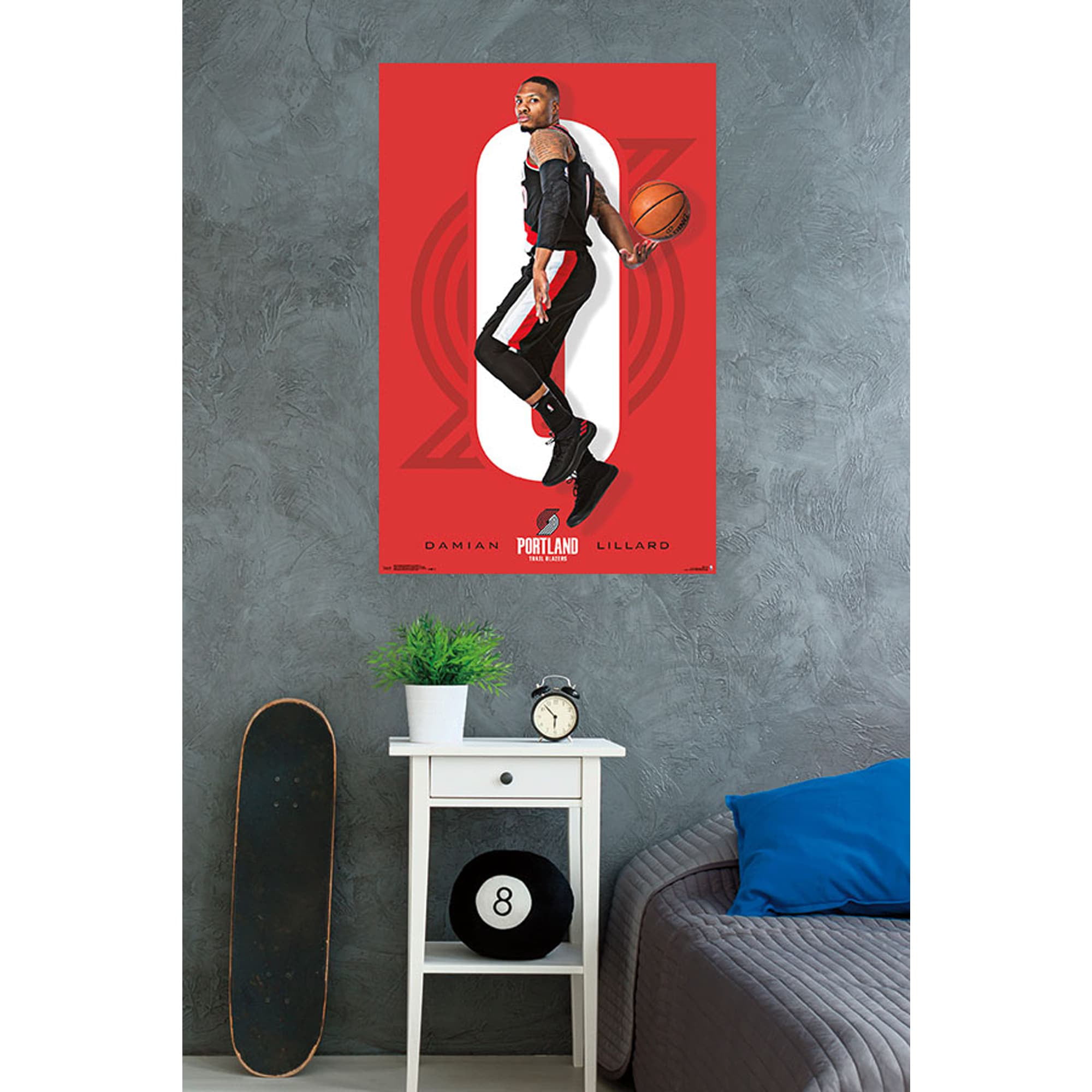 Multi Trends International Portland Trail Blazers-Damian Lillard Clip Bundle Wall Poster 22.375 x 34 