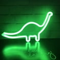 thumbnail image 2 of Letrero de luz de neón, lámpara de decoración de dinosaurio, luces de noche LED de mesa operadas por batería o USB para dormitorio de niñas, sala de estar, Navidad, 2 of 5