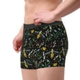 thumbnail image 2 of Fuzoiu Wasp and Florals Print Men's Ultra Breathable Underwear,No Riding Up Boxer Briefs with ComfortFlexible Waistband-Small, 2 of 5