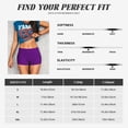 thumbnail image 6 of Lsque Purple Pattern High Waisted Biker Shorts for Women-Tummy Control Fitness Athletic Workout Running Yoga Gym Shorts,Moisture-Wicking-X-Large, 6 of 9