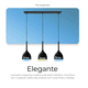 thumbnail image 4 of Lampara Colgante Bloosom  Moderna Candelabro 3 Cabezas Alt. Ajustable Negro, 4 of 4