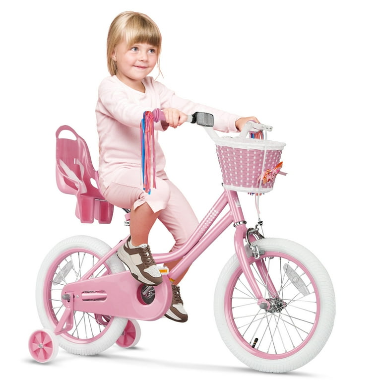 RULLY 16 Inch Kids Bike For Years Girls With Training
