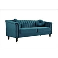 thumbnail image 4 of US PRIDE FURNITURE Hills Tufted Back Nailhead 75.2" Sofa-Blue Green, 4 of 4