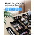 thumbnail image 3 of Set organizador de cajones de plástico Caddy BiuLeon 25 piezas negro, 3 of 7