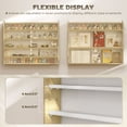 thumbnail image 4 of HOMCOM 5-Storey Wall Shelf Display Cabinet, Shot Glass Display Case, Oak, 4 of 10