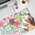 thumbnail image 4 of Long Mouse Pads for Desk,Pioneer Flower Floral Print Pattern Desk Mats on Top Of Desks, Desk Mouse Pad Extra Large with 3mm Non-Slip Base and Stitched Edge for Gaming,Office,Work,Home 31.5"x11.8", 4 of 6
