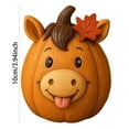thumbnail image 3 of XINGXIANG Farm Animal Pumpkin Figurines, Funny Farm Animals Statue for Fall Thanksgiving & Halloween Decorations, Farmhouse Pumpkin Figurines Gift for Autumn Table Centerpiece Decoration (Horse), 3 of 6