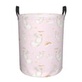 thumbnail image 2 of Goofa Rainboe And Rabbit Printed Circular Hamper,Laundry Basket with Handles,Storage Baskets Foldable,Large Capacity Laundry Hamper-Medium, 2 of 8