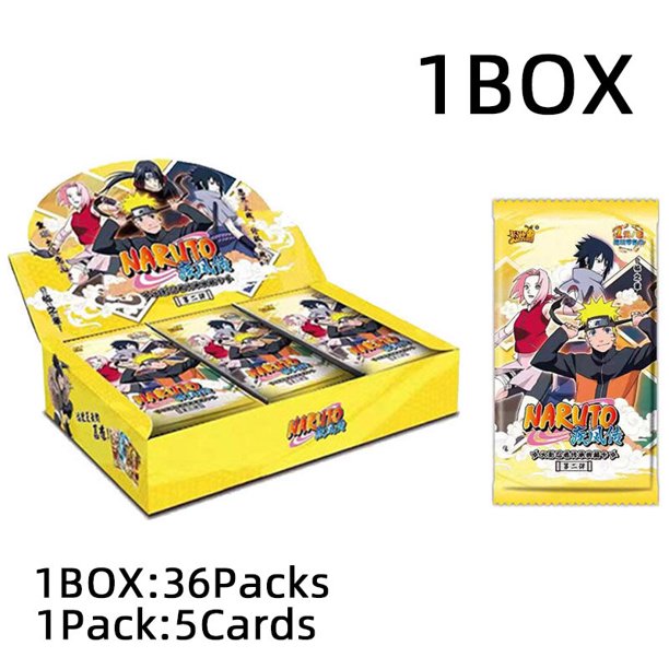 1BOX Naruto Collection Cards Gift BOX Heritage Scroll of Heaven and Earth Booster Box Kayou Uzumaki Uchiha Playing Game Cartas Gao Jinjia LED