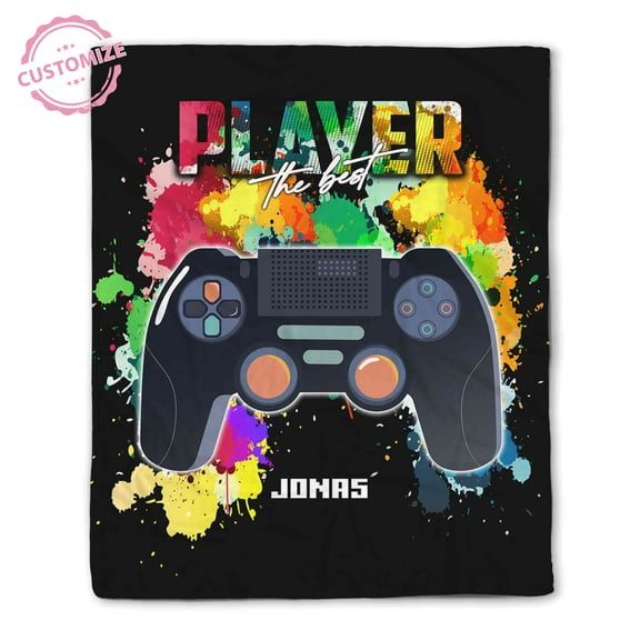 Lazaofficial Custom Blanket With Name, Gaming Blankets, Gamer Blanket, Game Blanket, Video Game Blanket, Gifts For Gamers