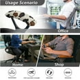 thumbnail image 7 of SCRAWLGOD Cow Print Brown Beige Set of 4 Non-Slip Computer Chair Slipcover with Arm Rest Slipcovers Dustproof Desk Chair Cover Crease Resistant Swivel Chair Protector, 7 of 7