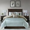 Home Essence Salem 6 Piece Duvet Cover Set, King/Cal King, Blue