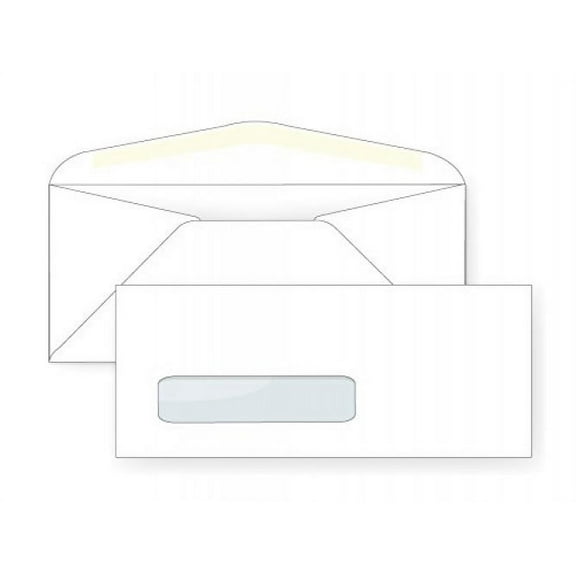 #10 Single Window Envelope - 24# White (4 1/8 x 9 1/2) - Window Envelope Series (Pkg of 25)