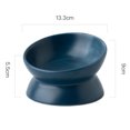 thumbnail image 2 of Cuencos de cerámica para gatos,Tazón de comida para gatos elevado inclinado,Platos de alimentación para mascotas de porcelana,Protege la columna vertebral de la mascota, 2 of 5