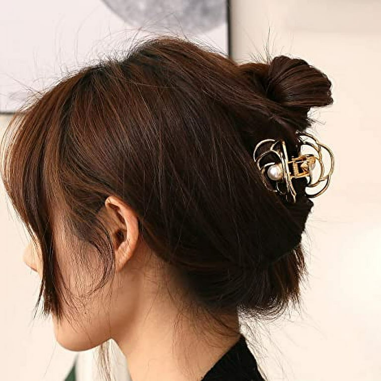 Small rose 2024 hair clips