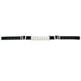 thumbnail image 2 of 5/8" X 19" Hilason Western Horse Tack Nylon Curb Strap Double Chain Black, 2 of 2