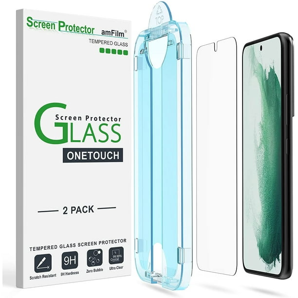 2 Pack amFilm Samsung Galaxy S22 5G Tempered Glass Screen