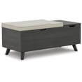 thumbnail image 4 of Signature Design by Ashley Casual Yarlow Storage Bench, Linen/Gray, 4 of 6