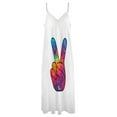 thumbnail image 4 of Tie Dye Peace Sign Sleeveless Dress dress for women dresses korean style, 4 of 6