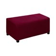 thumbnail image 1 of Wosthever Fundas para reposapiés elásticas antideslizantes de poliéster con características antideslizantes, funda protectora para muebles Decoración del hogar Vino rojo SG, 1 of 6
