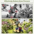 thumbnail image 5 of Garden Kneeling Stool/Seat, heavy-duty garden bench with large tool pocket, widened EVA foam kneeling pad, portable gardening assistant suitable for all ages, foldable garden stool for easy kneeling, 5 of 9