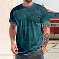 thumbnail image 4 of adaychics Tie Dye T Shirt Men Vintage Texture Short Sleeve Crewneck Summer Tees Regular Fit Basic Tops Daily Wear, 4 of 6