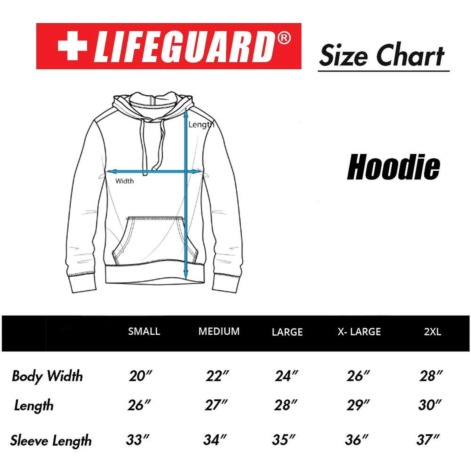 LIFEGUARD Officially Licensed First Quality Hoodie Apparel Unisex.