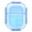 Arctic Blue, variant on Banger Basket Two Compartment Borosilicate Glass Container Cleaning Tool with Sealable Lid (Key Lime Green)