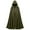 Army Green, variant on Hvyesh Medieval Hooded Cloak Renaissance Cloak Hooded Cape for Men and Women Halloween Cloak