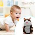 thumbnail image 3 of Kuymtek Cute Talking Hamster Mouse Plush Animal Doll Sound Record Toys (marrón Oscuro), 3 of 7