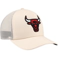 thumbnail image 3 of Men's Mitchell & Ness Cream Chicago Bulls Trucker Adjustable Hat, 3 of 4