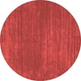 thumbnail image 1 of Ahgly Company Indoor Round Abstract Red Contemporary Area Rugs, 7' Round, 1 of 4