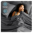 thumbnail image 3 of Twin XL Sheet Set - College Dorm Size - Luxury 1800 Ultra-Soft Microfiber Twin Extra Long Bed Sheets - Deep Pockets - Easy Fit - Extra Soft - 3 Piece Set - (Twin XL, Grey), 3 of 9