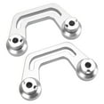 thumbnail image 3 of Windshield Light Bracket, Hood Light Mount Scratch Proof Anodized Aluminium Alloy Stable Support With Sliding Rail For Car Silver, 3 of 8