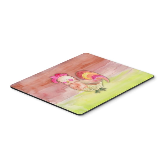 Rooster Watercolor Mouse Pad Hot Pad or Trivet