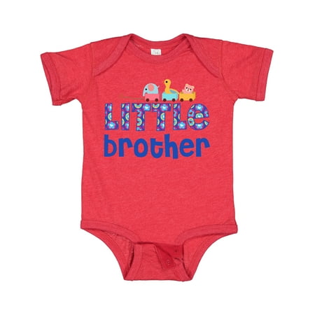

Inktastic Blue Toy Train Little Brother Gifts Gift Baby Boy Bodysuit