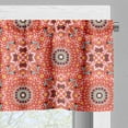 thumbnail image 3 of Ambesonne Boho Window Valance, Talavera Inspire Pattern, 54" X 18", Burnt Sienna Seafoam, 3 of 5