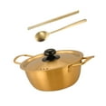 thumbnail image 5 of deevoka Korea Ramen Pot Fast Heating Stainless Steel Soup Pot for Picnic 22cm, 5 of 9