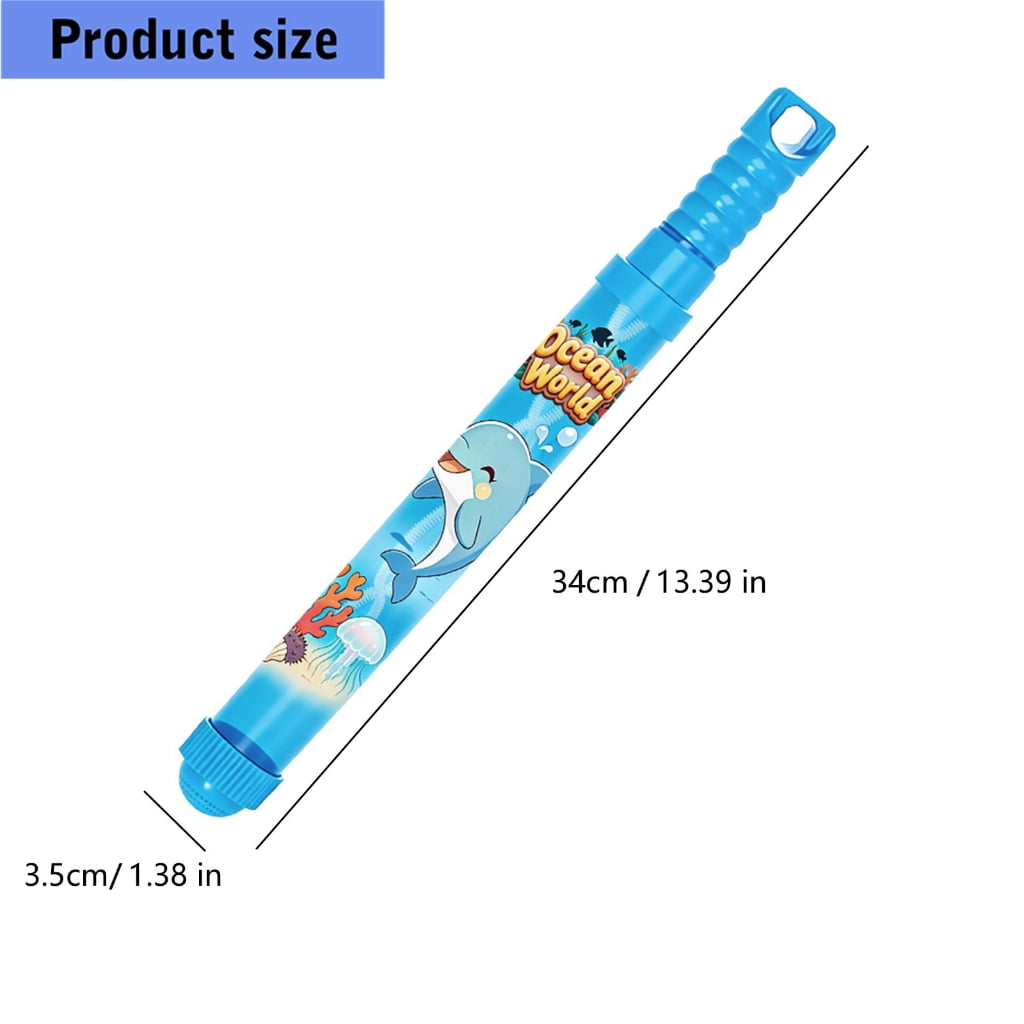 Miiottaa 6PCS Pull Back Type Water Shooter Bubble Wand Toy For Outdoor Water Adventures