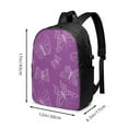 thumbnail image 4 of YFYANG 17" Laptop Backpack, Purple Butterfly Texture Fashion Travel Work Backpack with USB and Headphone Cable Interface for Men and Women, 4 of 8